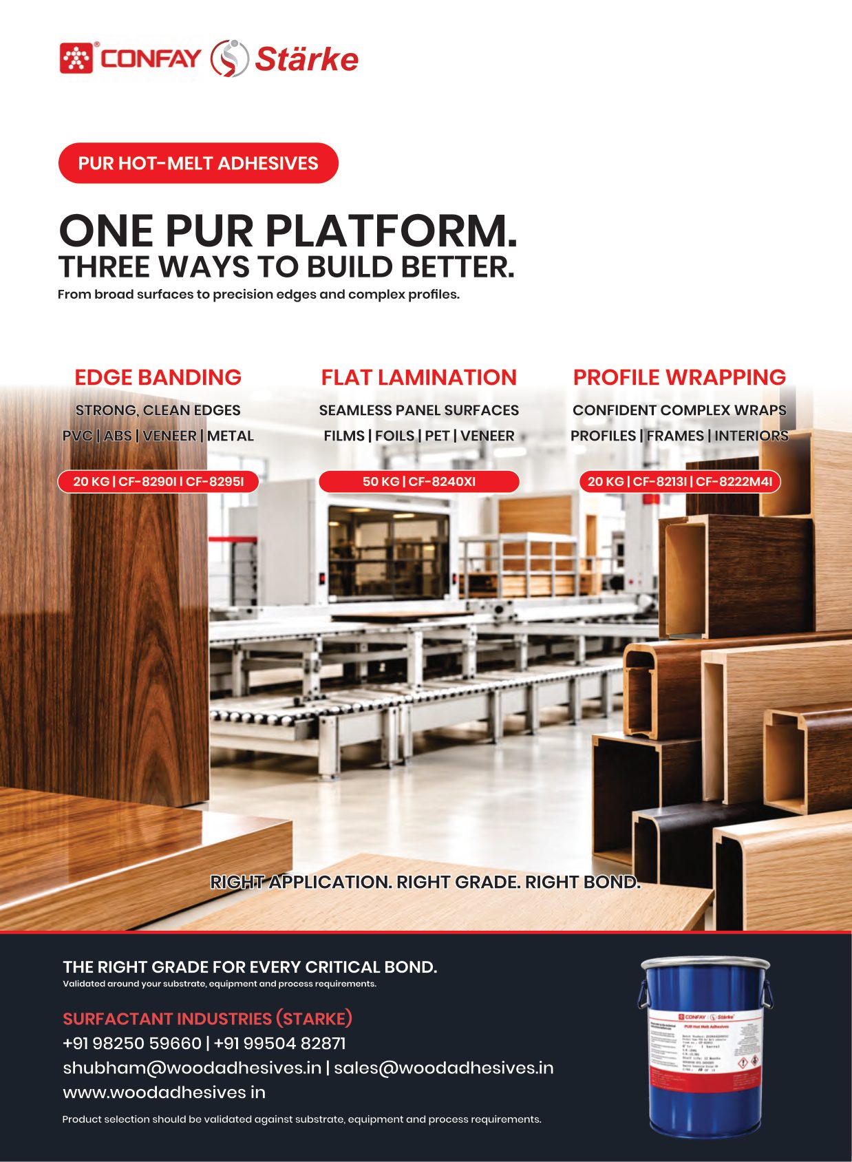 Confay-Starke PUR product spread in PLY Insight magazine, September 2026
